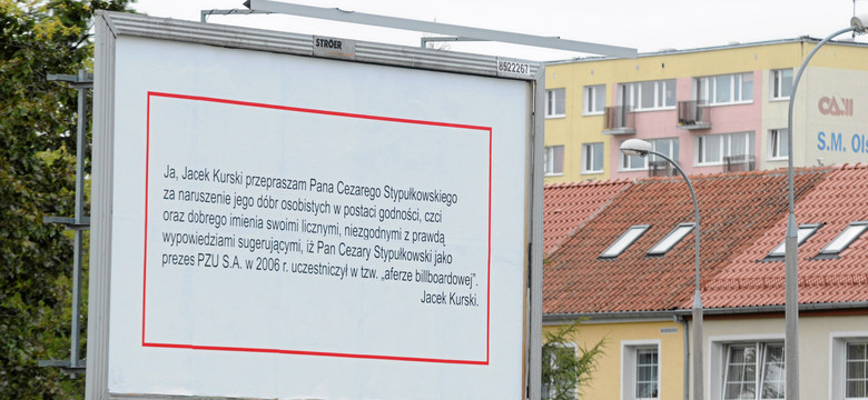 Jacrek Kurski przeprasza na billboardach