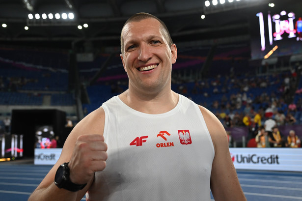 Wojciech Nowicki zwyciężył w konkursie rzutu młotem na lekkoatletycznych mistrzostwach Europy w Rzymie