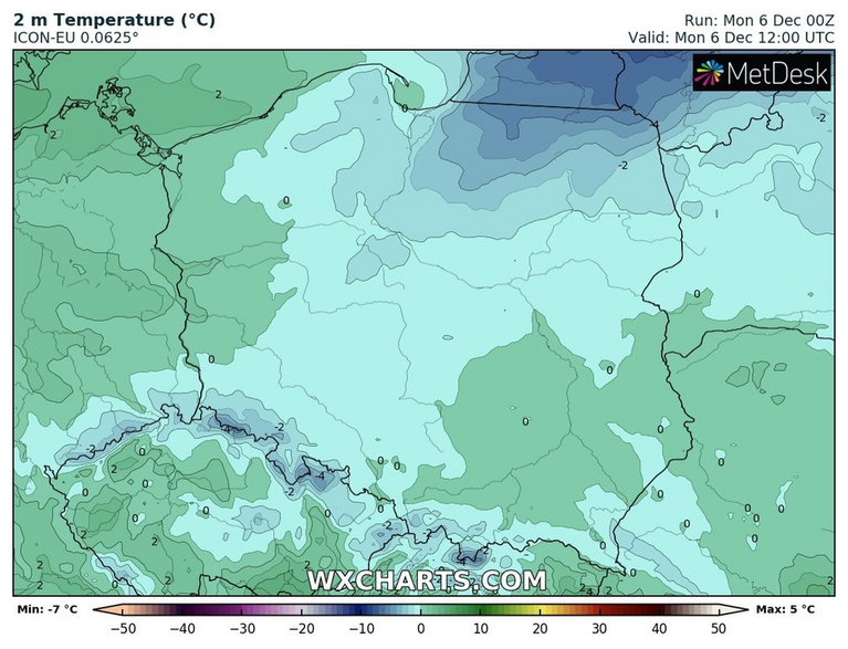 Temperatura będzie coraz niższa