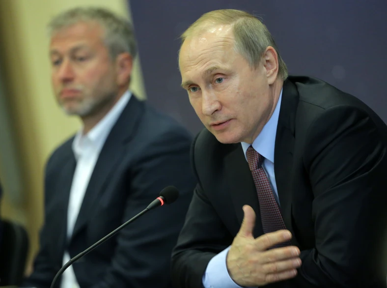 Władimir Putin i Roman Abramowicz