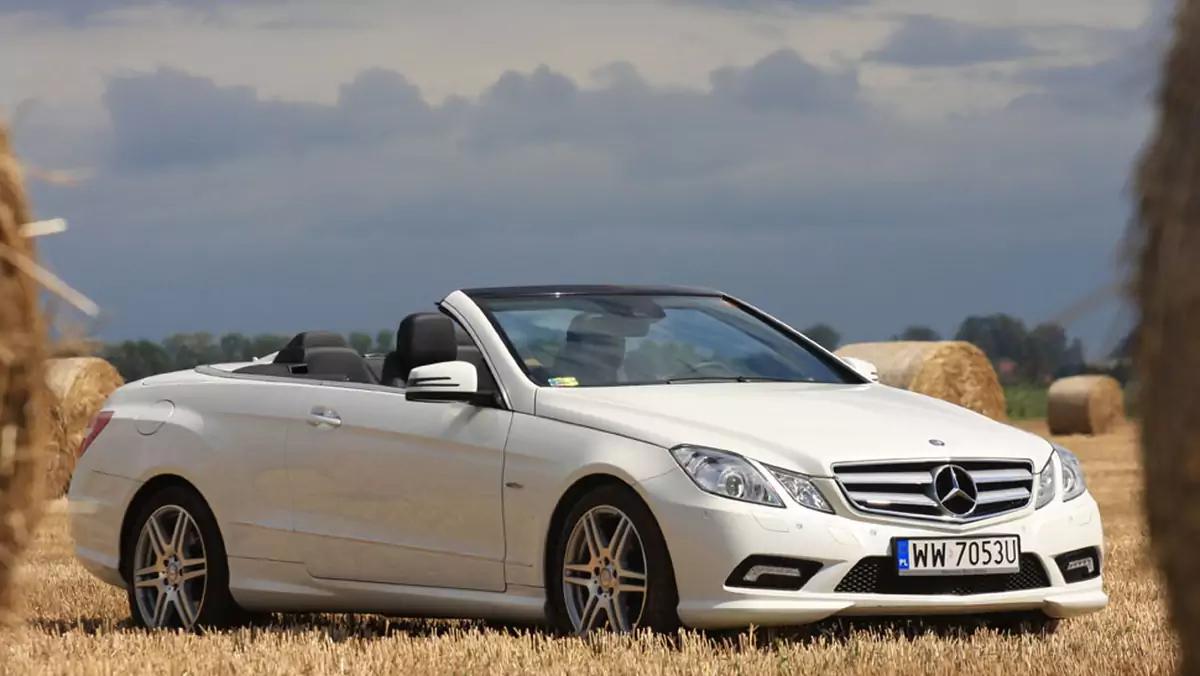 Mercedes E 350 CDI Cabrio z miękkim dachem