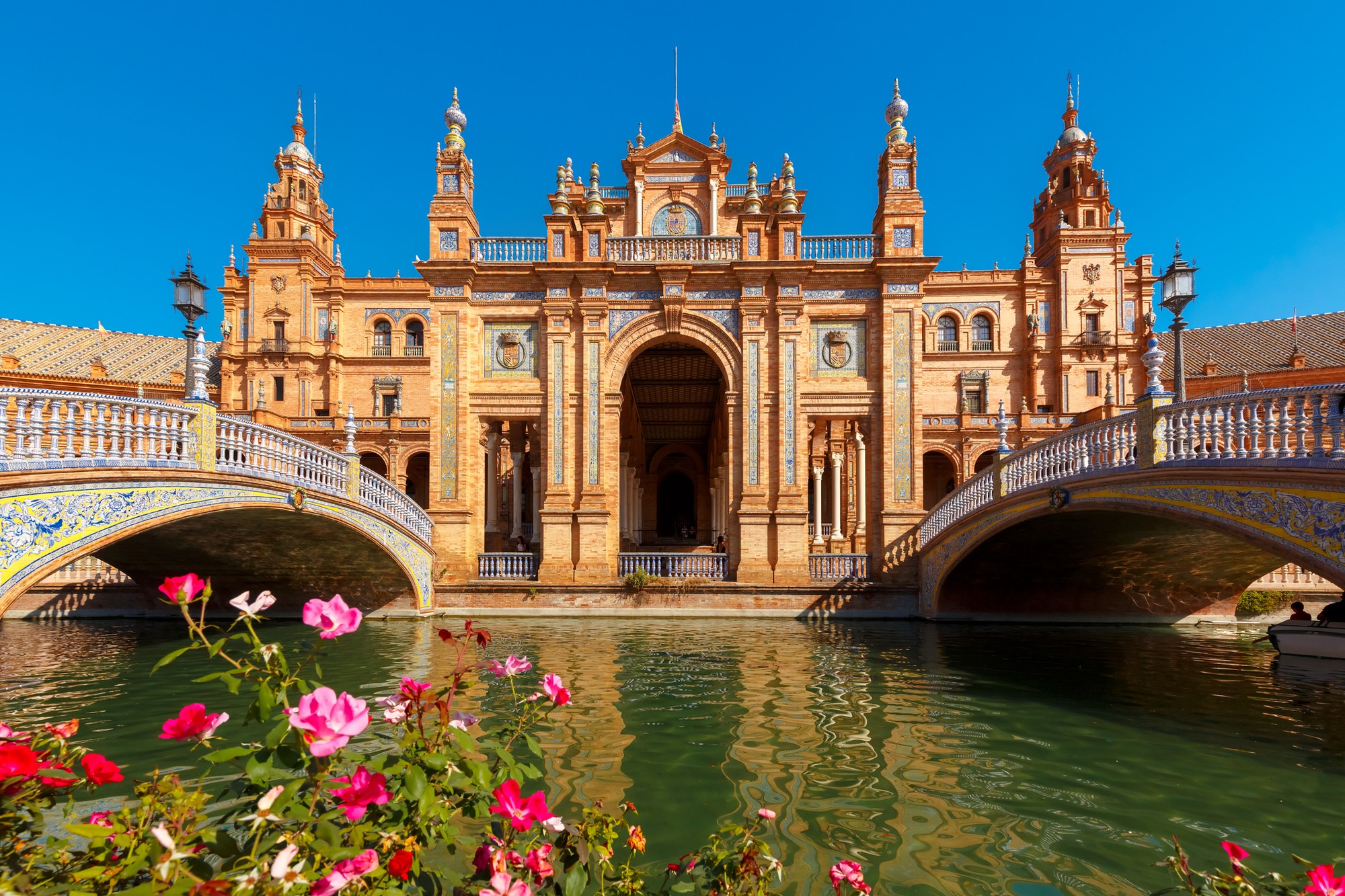 Krásne španielske mesto Sevilla. 
