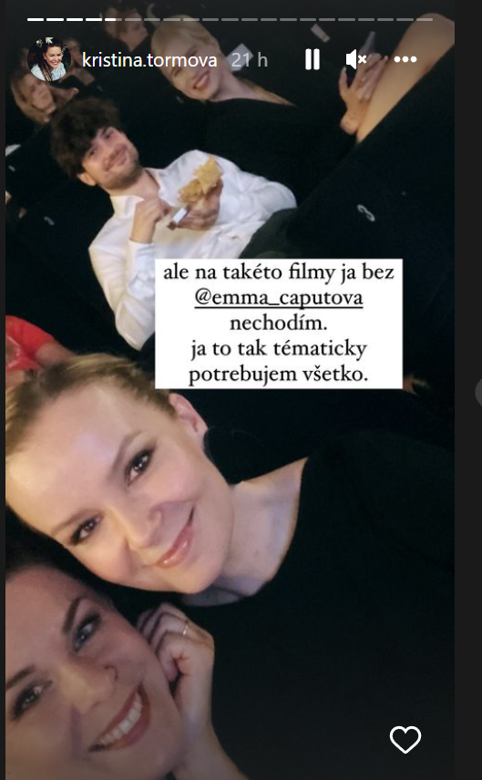 Kristína Tormová sedela v blízkosti prezidentkinej dcéry Emmy. 
