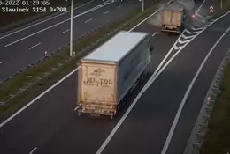 Kierowca cysterny zatrzymał się na ekspresówce! Karambol ciężarówek na obwodnicy Lublina [WIDEO]