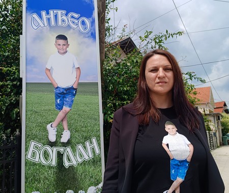 Maja Mišić majka nastradalog dečaka Bogdana Gavrilovića (7) iz Vlasotinca