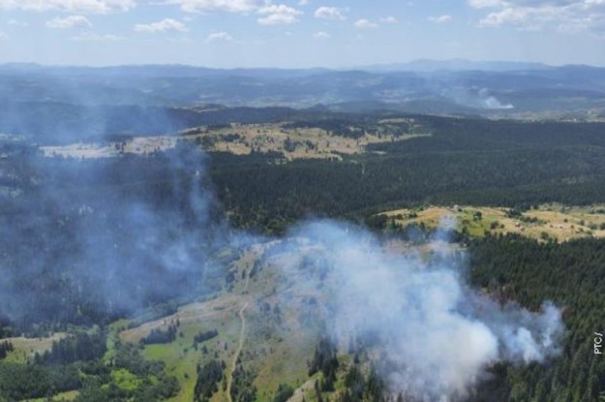 Vanredna situacija u delu opštine Prijepolje, širi se požar ka Kamenoj Gori