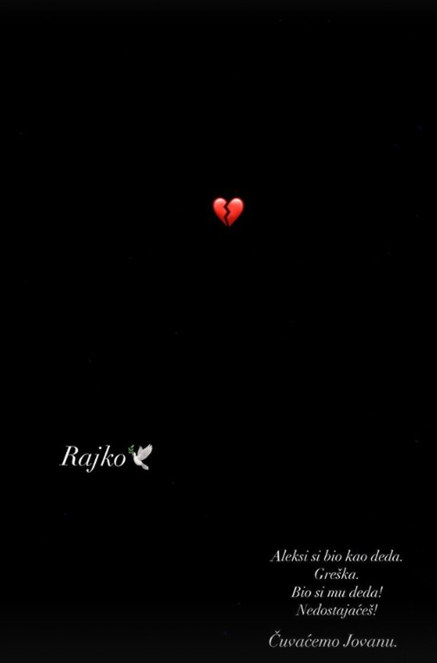 Tuga u domu Aleksandre Jeftanović