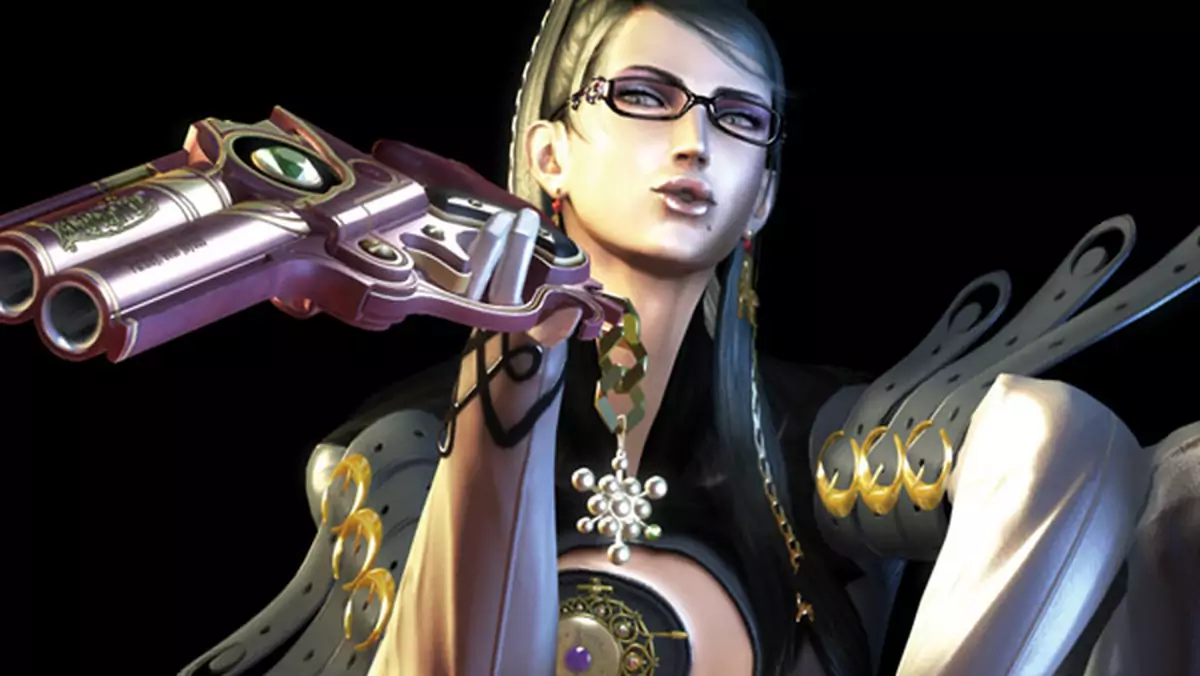 Jedna Bayonetta gra w Bayonettę, a druga Bayonetta patrzy, jak ta pierwsza Bayonetta gra w Bayonettę