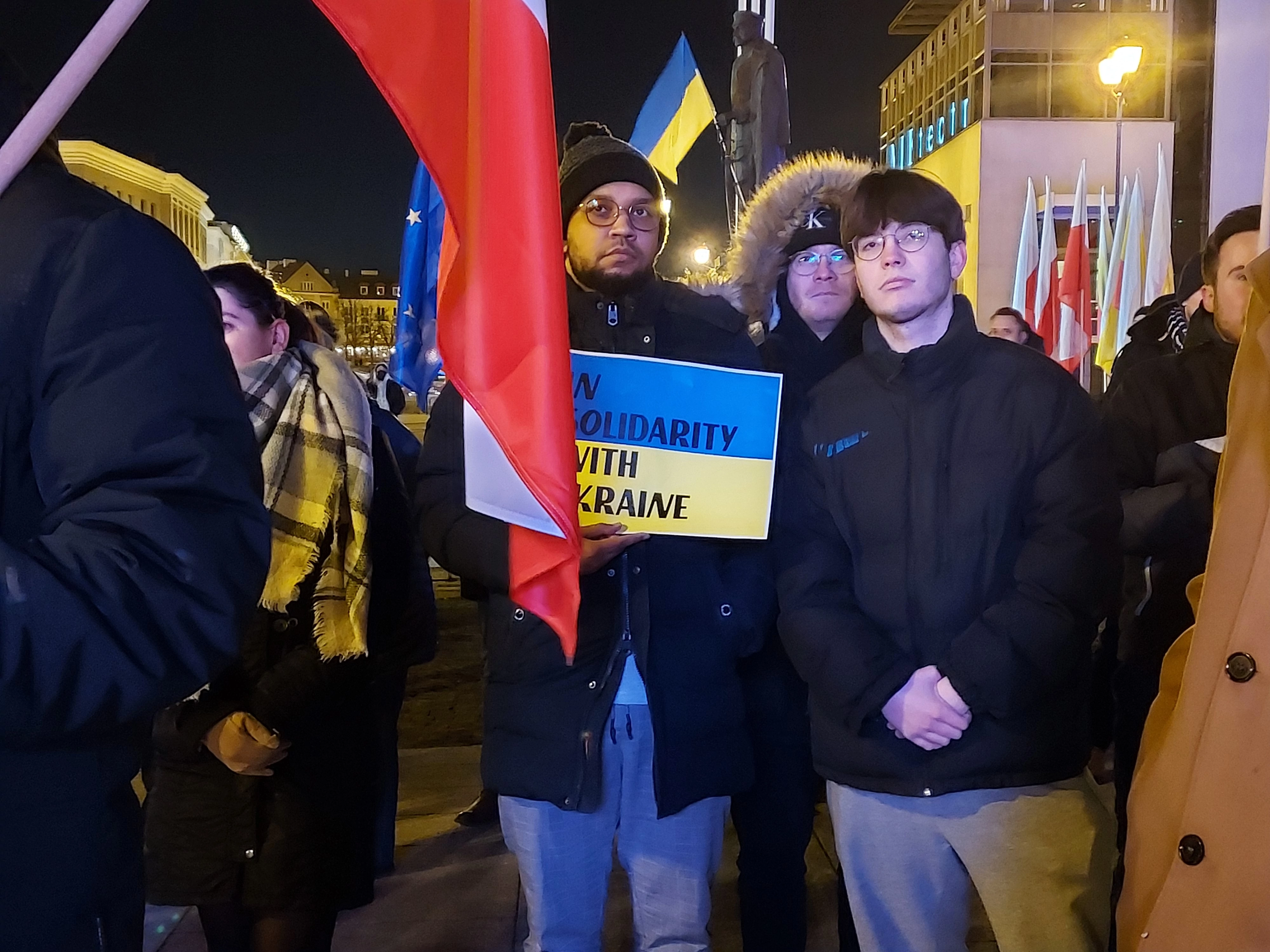 Białystok solidarny z Ukrainą. Wiec solidarności w centrum miasta