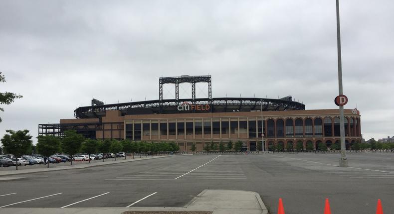 The autocross course was set up in the parking lot of Citi Field, the New York Mets' baseball stadium, near the end of May.
