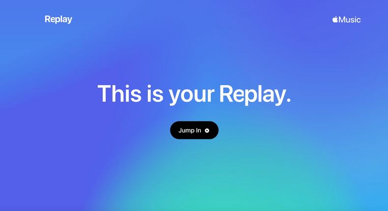 Apple Music Replay.Screenshot/Apple