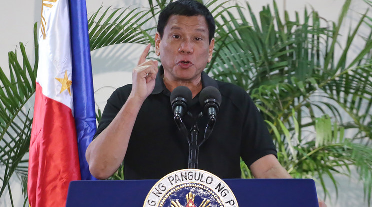 Duterte elnök kicsit erős retorikát használ... / Fotó: AFP