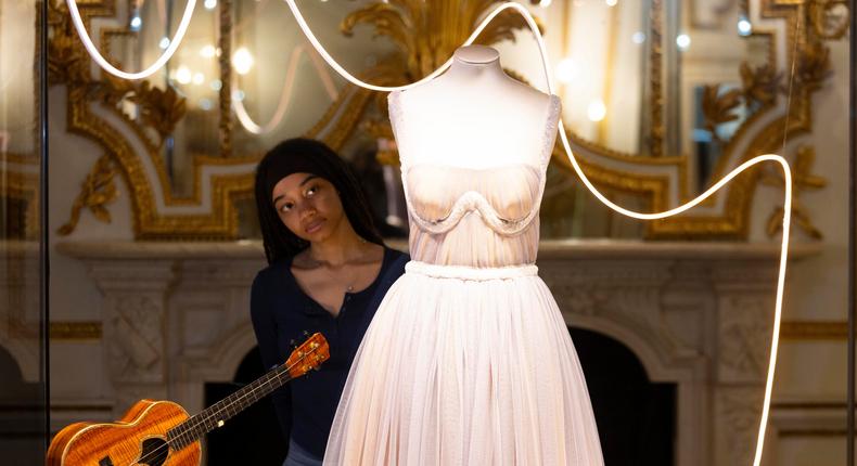 The exhibition at the London museum showcases iconic looks worn by the pop phenomenon Taylor Swift.David Parry/Victoria & Albert Museum