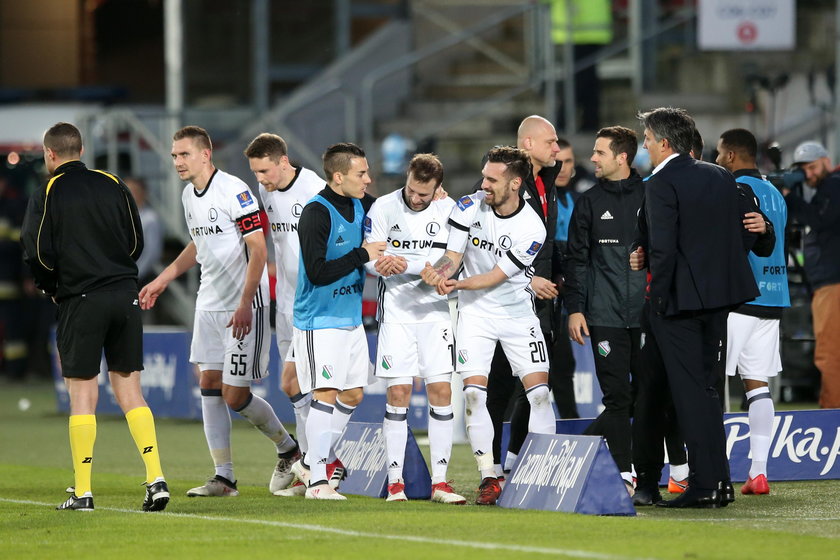 Pilka nozna. Ekstraklasa. Legia Warszawa - Pogon Szczecin. 07.04.2018