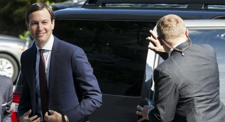 Jared Kushner arrives on Capitol Hill to testify before the Senate intelligence committee