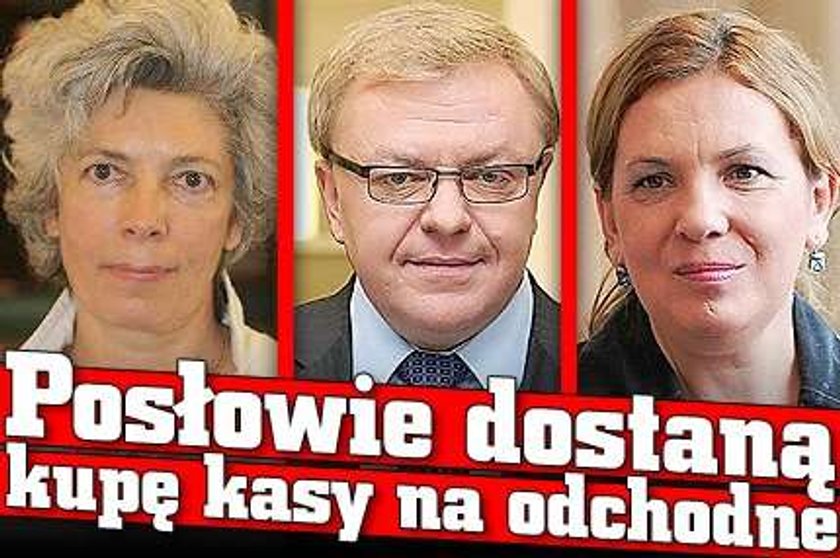 Posłowie dostaną kupę kasy na odchodne