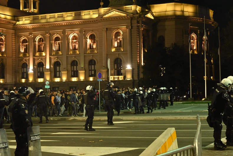 Skup kod Skupštine Srbije