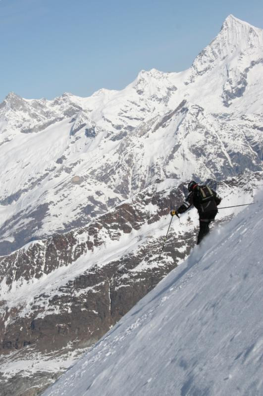 Zjazd z Durourspitze, Szwajcaria