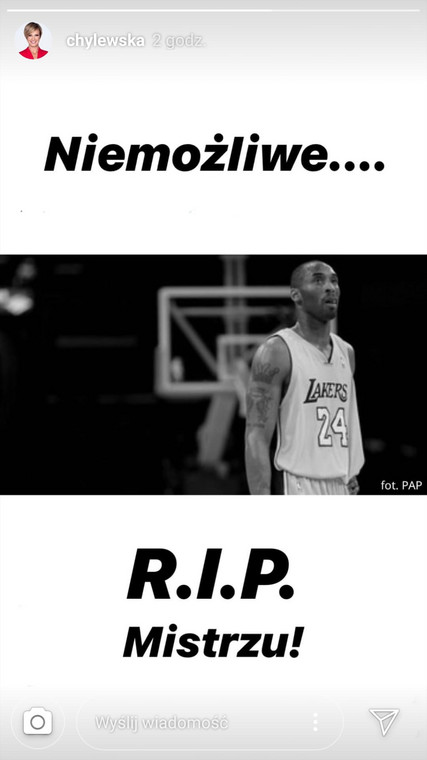 Kobe Bryant nie żyje. Polskie gwiazdy żegnają legendę koszykówki