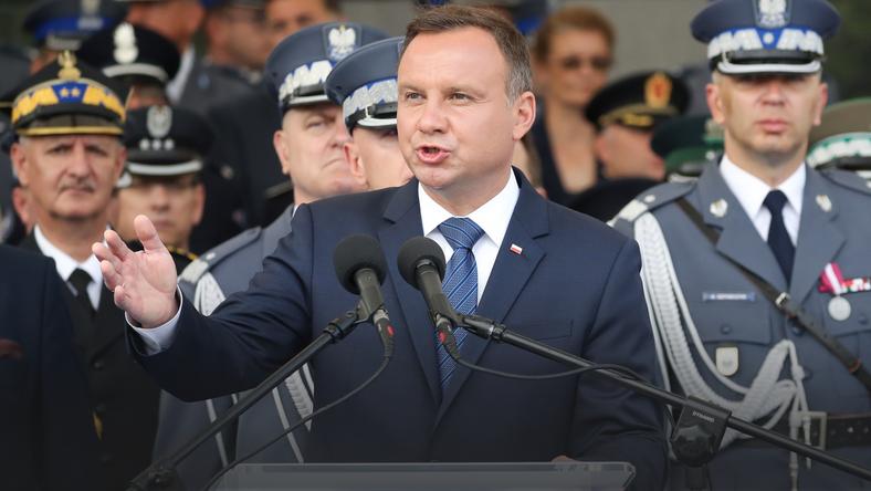 Główne obchody święta policji. W uroczystości uczestniczy m.in Andrzej Duda 