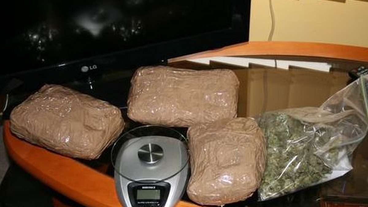 Policjanci CBŚ z Włocławka namierzyli 37-latka, u którego zabezpieczyli prawie 12 kg narkotyków.