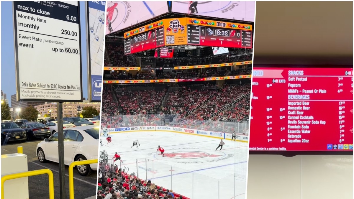 Slovák Dávid ukázal, koľko ho vyšla návšteva zápasu NHL medzi tímami New Jersey Devils a Utah Mammoth. 