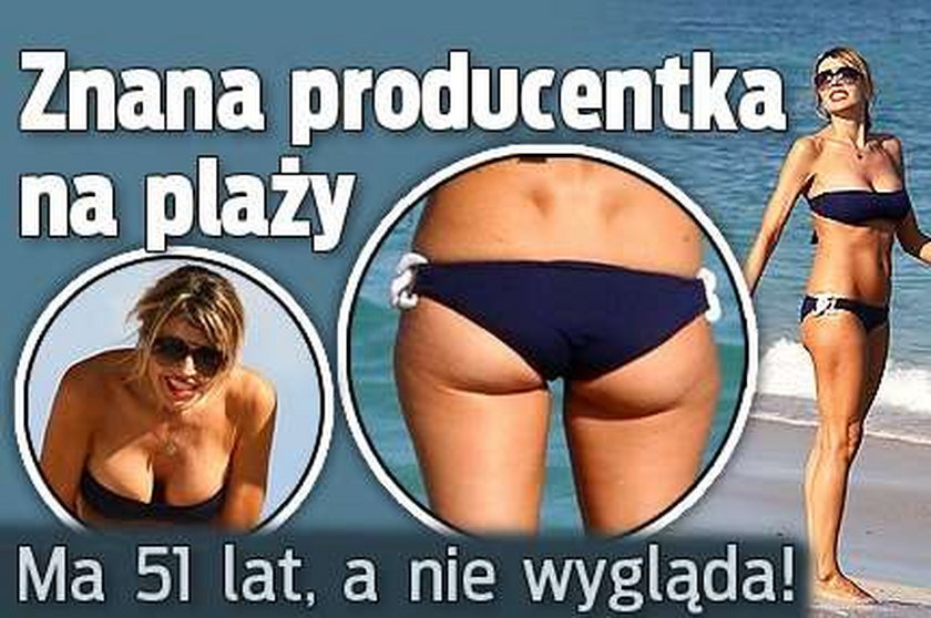 Znana producentka na plaży. Ma 51 lat, a nie wygląda!