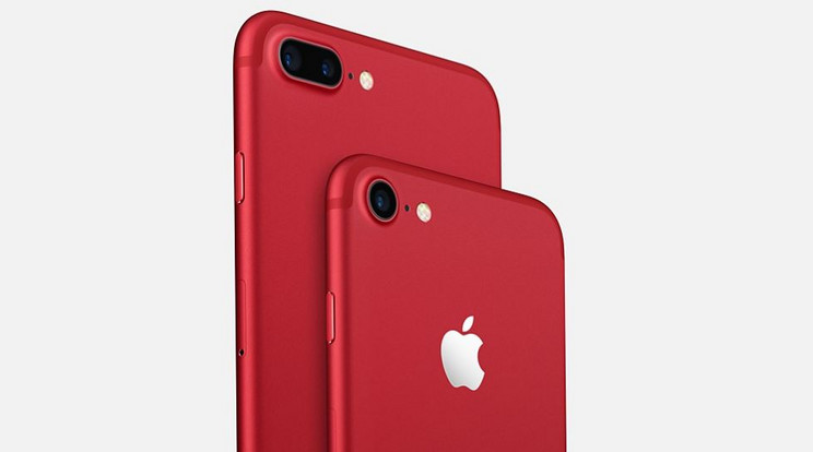 Az iPhone 7 és 7 Plus (Product) RED kiadása /Fotó: Apple