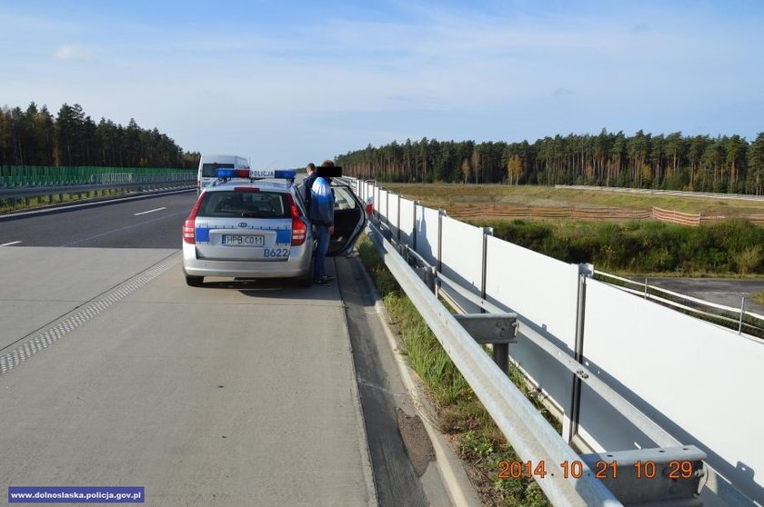 Policja na autostradzie A4