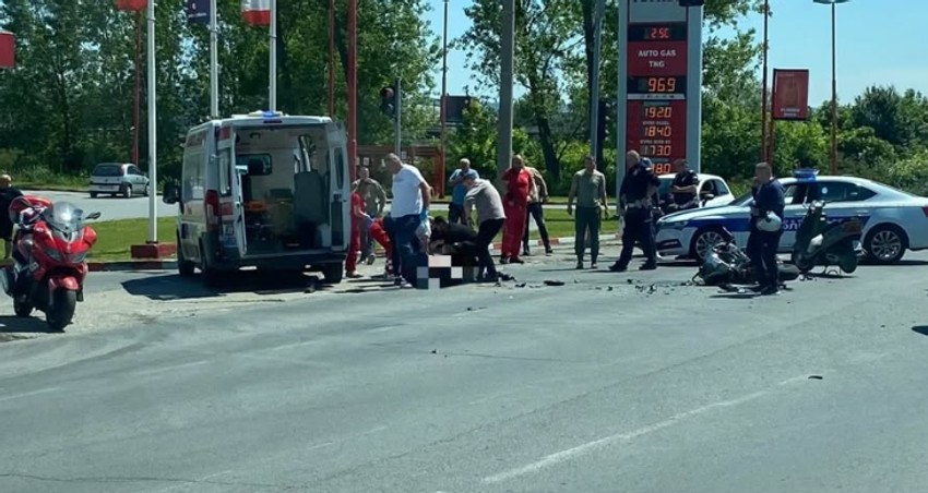 Oboren motociklista na Zrenjaninskom putu