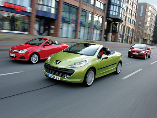 Opel Tigra, Peugeot 207CC, Mitsubishi Colt CZC - Na słońce i na deszcz!