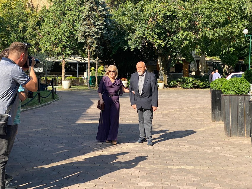 Slavica Đukić Dejanović sa mužem