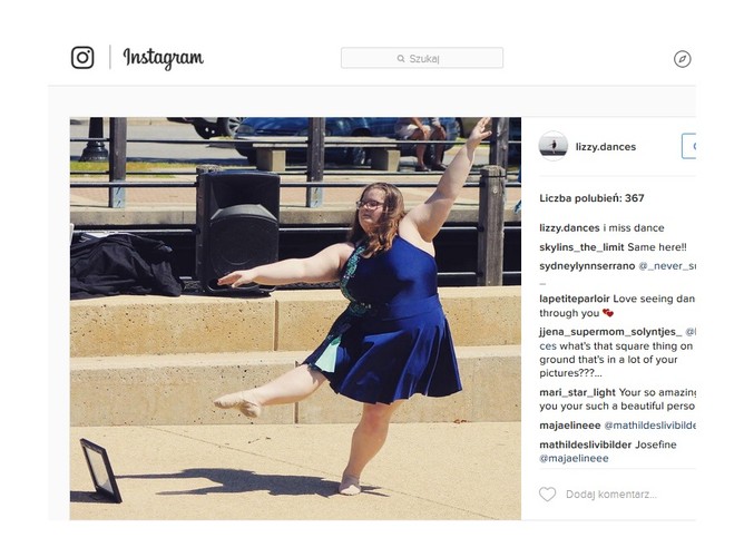 Lizzy baletnica z nadwagą