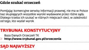 Gdzie szukać orzeczeń