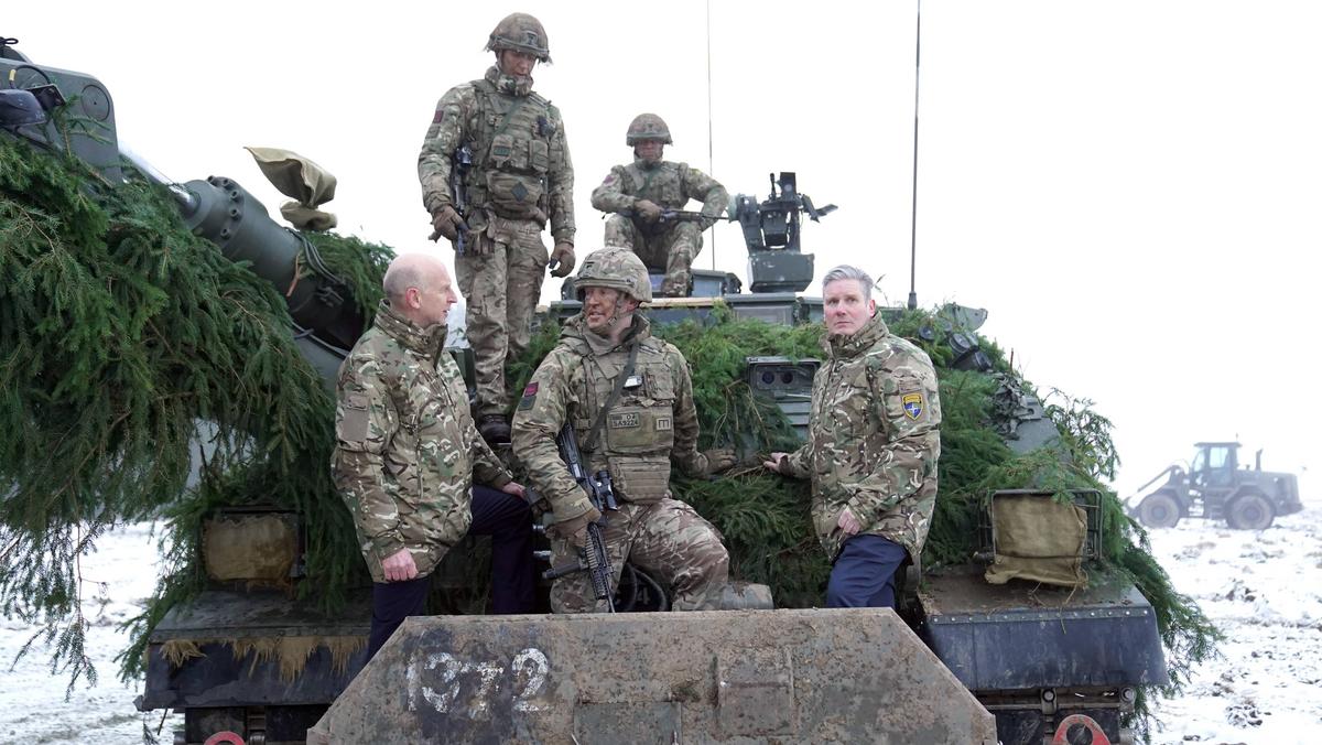 Brytyjskie siły na granicy Estonii z Rosją