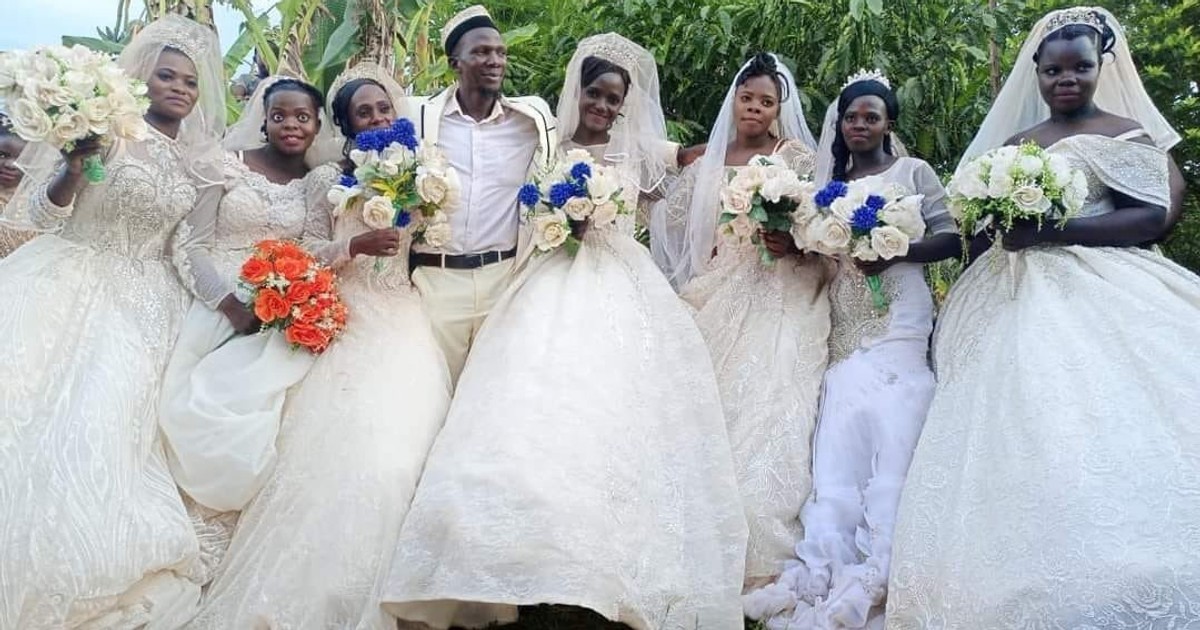 Young man marries 7 women the same day, says he wants to 'make one big happy family' - Vimarsana News