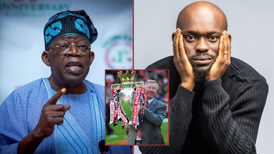 Nigerian comedian has compared Bola Ahmed Tinubu to Ex-Manchester United manager Sir Alex Ferguson