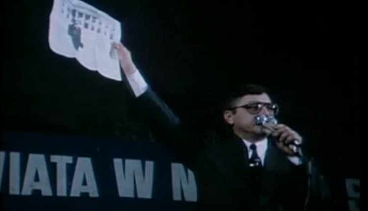 Wiec wyborczy Stanisława Tymińskiego przed II turą wyborów (1990)