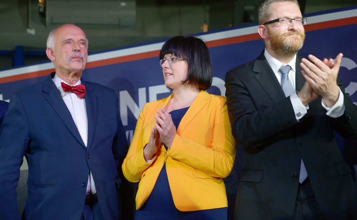 Janusz Korwin-Mikke, Kaja Godek, Grzegorz Braun