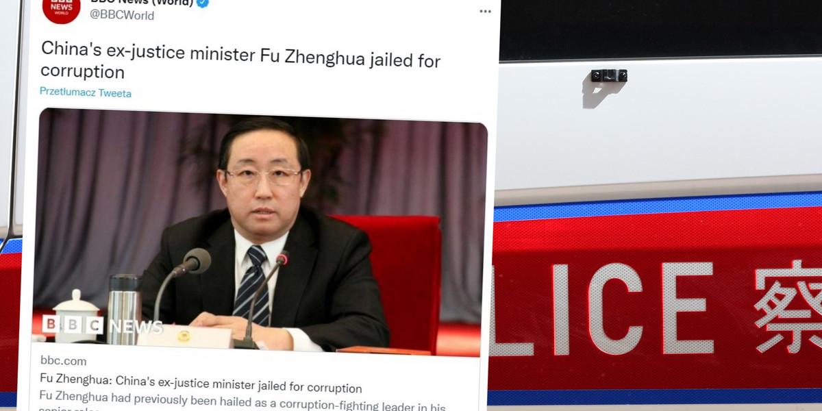 Były minister sprawiedliwości Chin Fu Zhenghua został skazany na karę śmierci. 