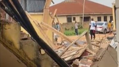 Yoruba Nation agitators’ building demolished.