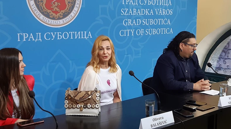 Olivera Balašević i Miloš Nikolić, direktor Narodnog pozorišta Subotica