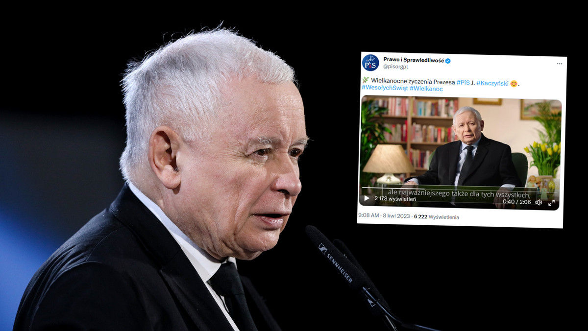 Jarosław Kaczyński złożył życzenia wielkanocne. Cytuje Jana Pawła II