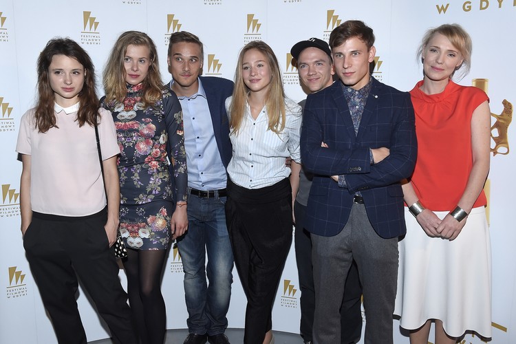 Drużyna z 'Miasta 44': Anna Próchniak, Karolina Staniec, Maurycy Popiel, Zofia Wichłacz, Jan Komasa, Józef Pawłowski i Monika Kwiatkowska