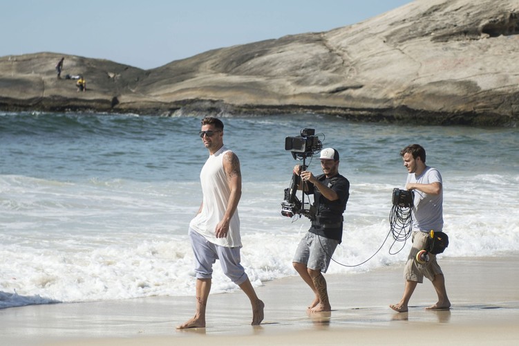 Ricky Martin na planie nowego klipu w Rio de Janeiro