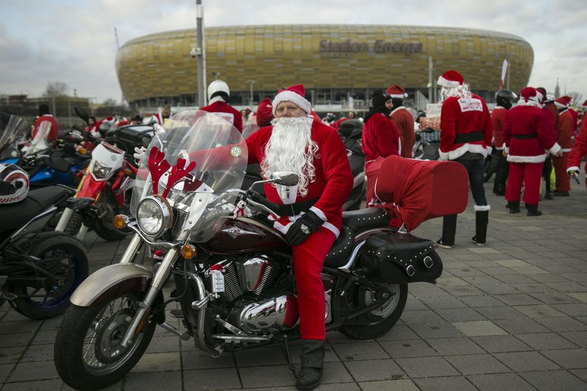 Mikołaje na motocyklach