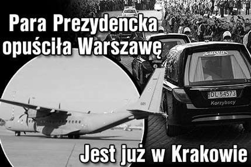 Para Prezydencka opuściła Warszawę. Jest już w Krakowie