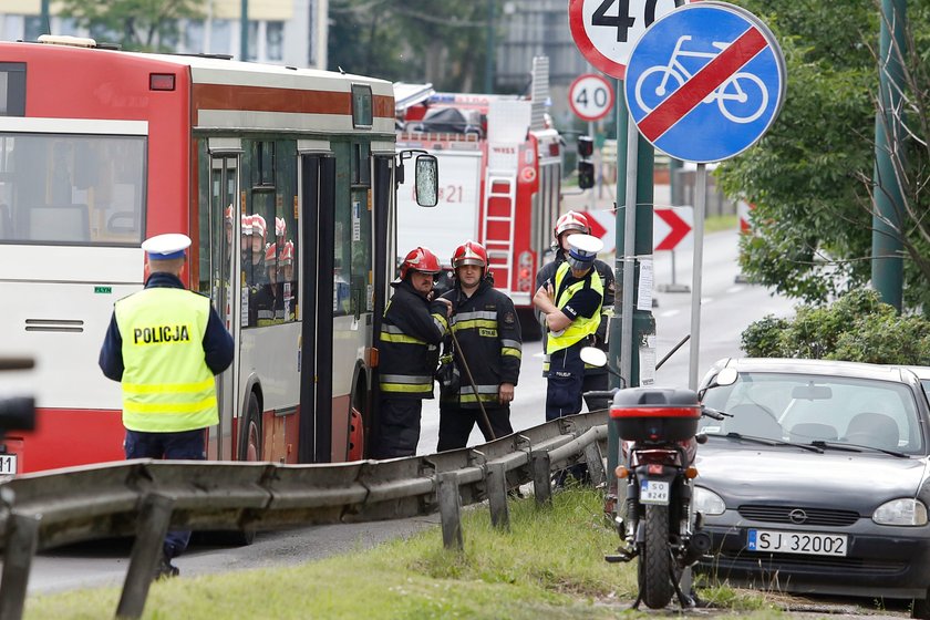 Zderzenie dwóch autobusów miejskich