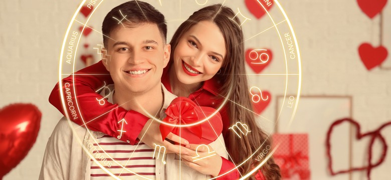 Walentynkowy horoskop na sobotę 14 lutego 2026 dla wszystkich znaków zodiaku Baran Byk Bliźnięta Rak Lew Panna Waga Skorpion Strzelec Koziorożec Wodnik Ryby