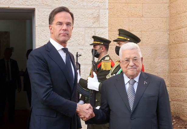 Mark Rutte i Mahmoud Abbas